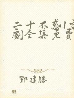 二十不惑1电视剧全集免费观看完整版