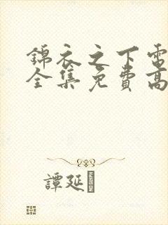 锦衣之下电视剧全集免费高清