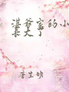 湛爷家的小妖精长大了