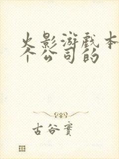 火影游戏本是哪个公司的