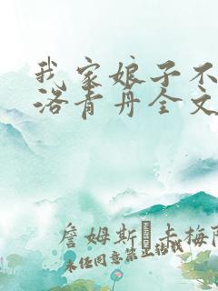 我家娘子不对劲洛青舟全文在线阅读