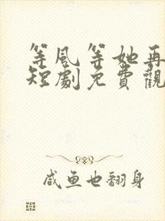 等风等她再回来短剧免费观看