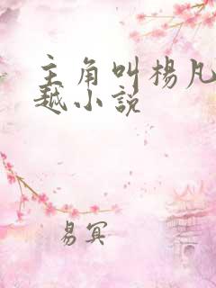 主角叫杨凡的穿越小说