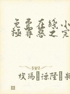 免费在线小说终极罪恶之完美犯罪全本阅读