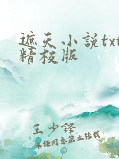 遮天小说txt精校版