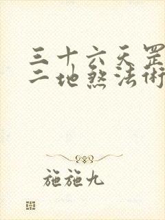 三十六天罡七十二地煞法术