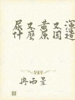 尿又黄又浑浊是什么原因造成的