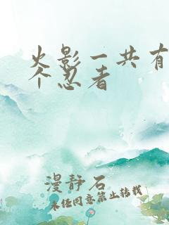 火影一共有多少个忍者