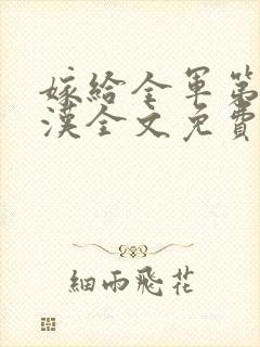 嫁给全军第一硬汉全文免费阅读小说