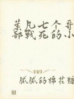 叶凡七个哥哥全部战死的小说名字