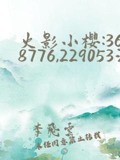 火影小樱:368776,229053游戏