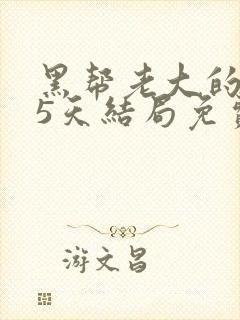 黑帮老大的365天结局免费观看全集第一季