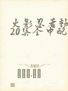 火影忍者动漫720集全中配版免费观看