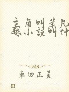 主角叫叶凡的穿越小说叫什么名字