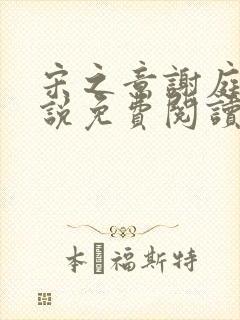 宋之意谢庭言小说免费阅读最新章节