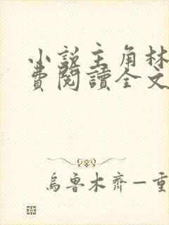 小说主角林峰免费阅读全文最新章节