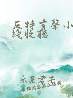 反特有声小说在线收听