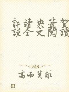 许靖央萧贺夜小说全文阅读最新章节