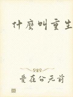 什么叫重生讲章