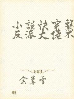 小说快穿系统:反派大佬不好惹