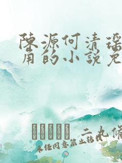 陈源何清瑶是主角的小说免费阅读