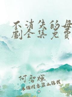 不消失的母爱短剧全集免费观看