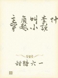 主角叫李什么的穿越小说