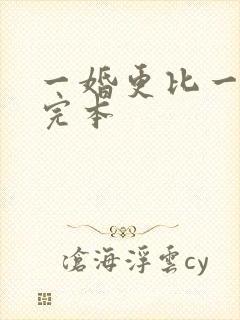 一婚更比一婚高完本