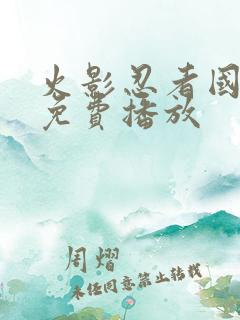 火影忍者国语版免费播放