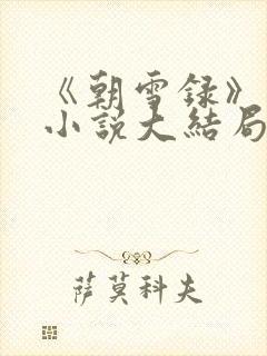 《朝雪录》原著小说大结局