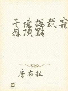 千亿总裁宠妻上瘾顶点