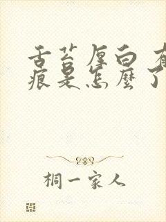 舌苔厚白 有齿痕是怎么了