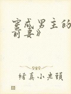 穿成男主的炮灰前妻》