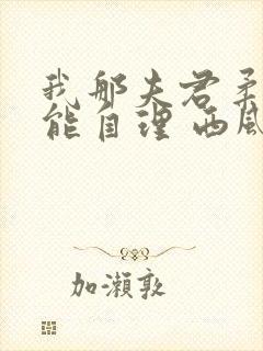 我那夫君柔弱不能自理 西风锦