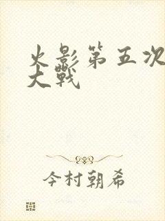 火影第五次忍界大战