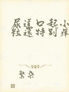 尿道口起小小米粒还特别痒是怎么回事