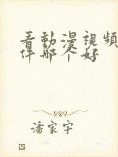 看动漫视频的软件哪个好