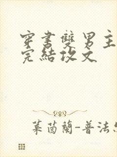 穿书双男主小说完结攻文