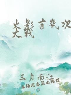 火影有几次忍界大战