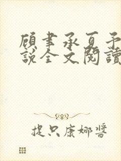 顾聿承夏予宁小说全文阅读