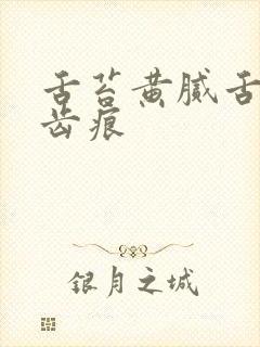 舌苔黄腻舌边有齿痕