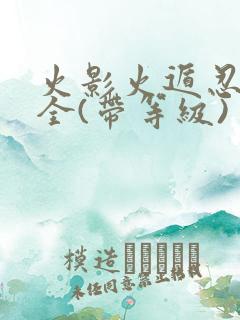 火影火遁忍术大全(带等级)