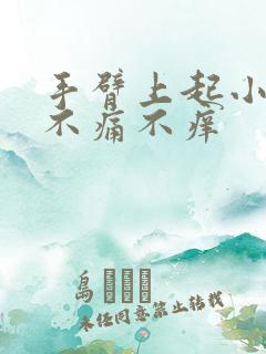 手臂上起小水泡不痛不痒