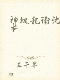 神级龙卫沈浪完本