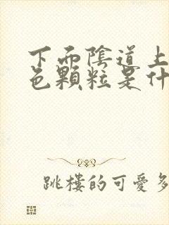 下面阴道上的白色颗粒是什么