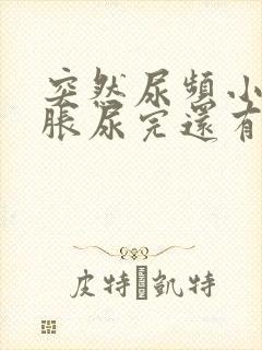 突然尿频小腹坠胀尿完还有尿意