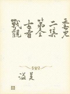 战士第二季在线观看全集免费播放