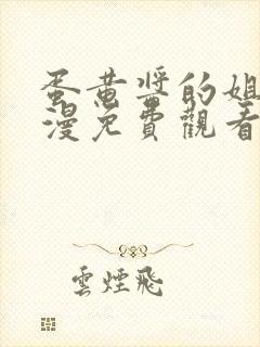 蛋黄酱的姐姐动漫免费观看