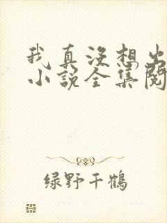 我真没想出名啊小说全集阅读