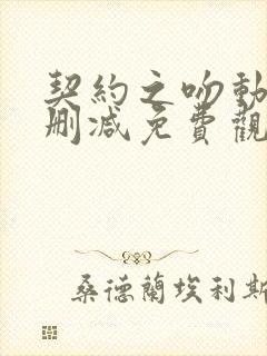 契约之吻动漫无删减免费观看